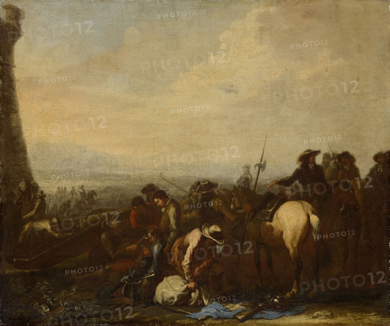 After the Battle, c. 1698, oil on canvas, 56 x 67 cm, unsigned, Georg Philipp Rugendas (1), Augsburg 1666–1742 Augsburg