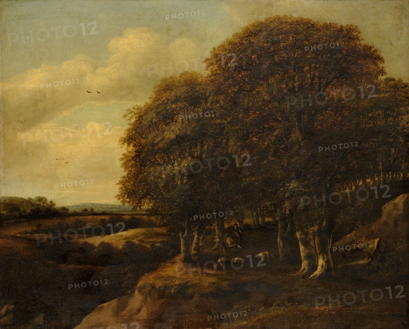 Landscape with shepherds, oil on canvas, 71 x 87.5 cm, unsigned, Jan Vermeer van Haarlem d. Ä., Haarlem 1628–1691 Haarlem