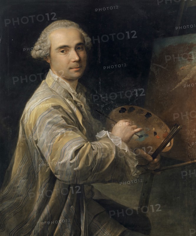 Self-portrait, 1760, oil on canvas, 98.3 x 82.4 cm, signed and dated lower right on the left leg of the easel: J. N. Grooth., pinx 1760., Johann Nikolaus Grooth, Stuttgart 1723–1797 Memmingen