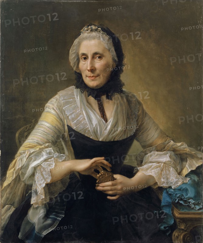 Portrait of an unknown lady with golden candy nouveau, 1759, oil on canvas, 98.3 x 81.9 cm, signed middle left: J. N. Grooth, pinx., An [n] o 1759., Johann Nikolaus Grooth, Stuttgart 1723–1797 Memmingen