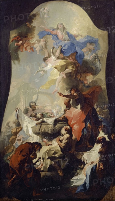 The Assumption of Mary, c. 1757/58, oil on canvas, 64 x 37 cm, unsigned, Franz Anton Maulbertsch, Langenargen am Bodensee 1724–1796 Wien