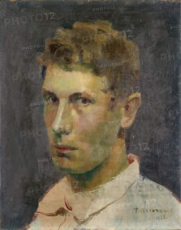 Self portrait, 1916, oil on canvas, 39 x 31 cm, signed and dated lower right: F. Marent, 1916., Franz Marent, Basel 1895–1918 Basel
