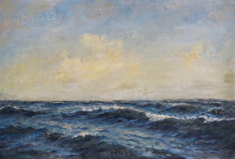 At Sea, Oil on board, 47.5 x 70 cm, Not referenced, William de Goumois, Basel 1865–1941 Riehen/Basel-Stadt
