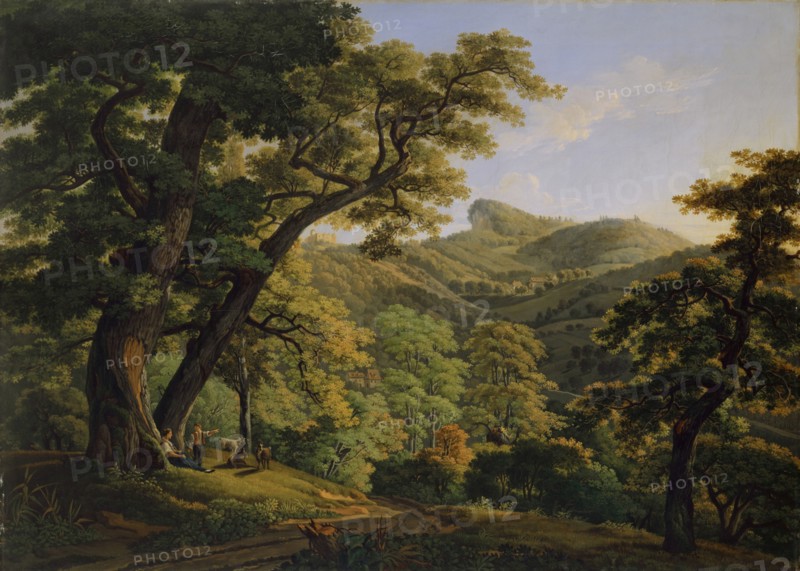 Neu-Schauenburg near Pratteln, 1813, oil on canvas, 67 x 93.5 cm, signed and dated lower left: P.Birmann f., 1813th, Peter Birmann, Basel 1758–1844 Basel