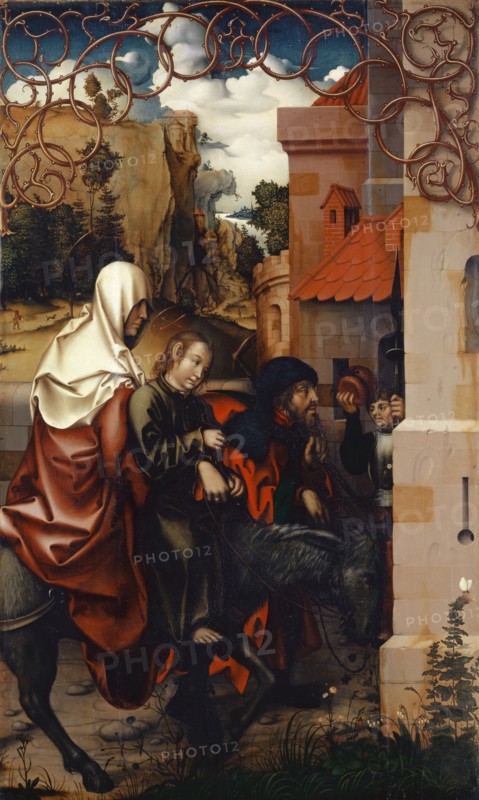 The Return from Egypt, 1512, tempera on panel-laminated softwood, 107.5 x 65 cm, unmarked, Hans Fries, Freiburg i. Ü. um 1460 – nach 1523 Bern