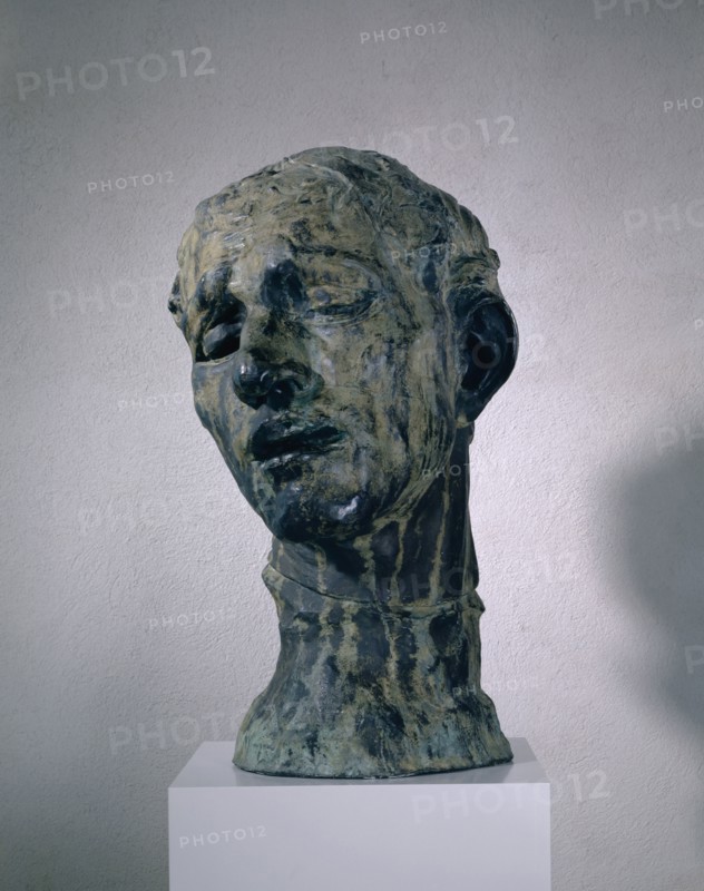 Pierre de Wissant, tête colossale, 1908/1909, bronze, 82.5 x 49 x 54 cm, signed lower left below the head: A. RODIN, Giesserstempel behind at the lower edge of the base: ALEXIS RUDIER, FONDEUR.PARIS, Auguste Rodin, Paris 1840–1917 Meudon
