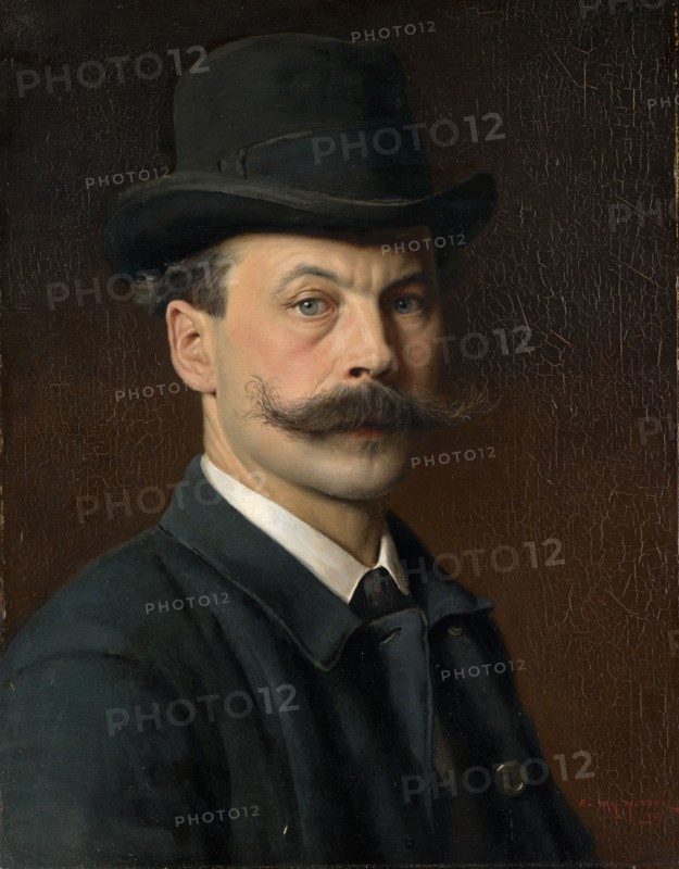 Selfportrait, 1897, oil on canvas, 56 x 42 cm, signed and dated lower right: EV., VAN MUYDEN, 1897, Evert Louis van Muyden, Albano/Laziale bei Rom 1853–1922 Orsay b. Paris