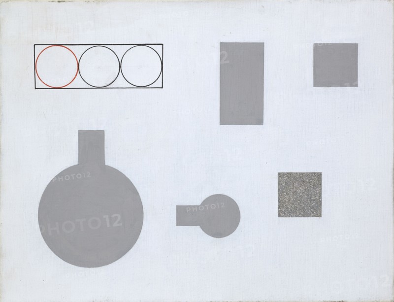 Composition à rectangles et cercles, 1930, oil on canvas, 25.2 x 32.6 cm, unsigned, Sophie Taeuber-Arp, Davos/Graubünden 1889–1943 Zürich
