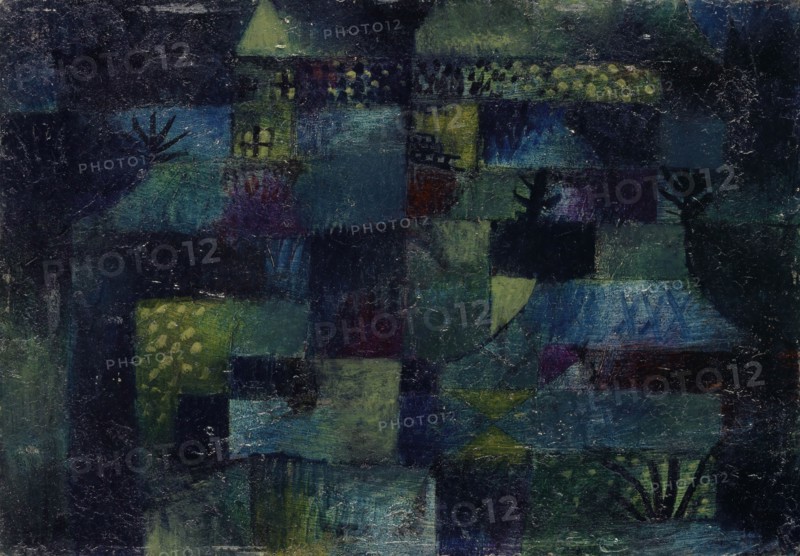 Terraced Garden, 1920, 181, oil on board, 28 x 40 cm, signed lower left: Klee, inscribed on the top of the frame above in pencil: 1920 181 terraced garden clover, Paul Klee, Münchenbuchsee/Bern 1879–1940 Muralto b. Locarno/Tessin