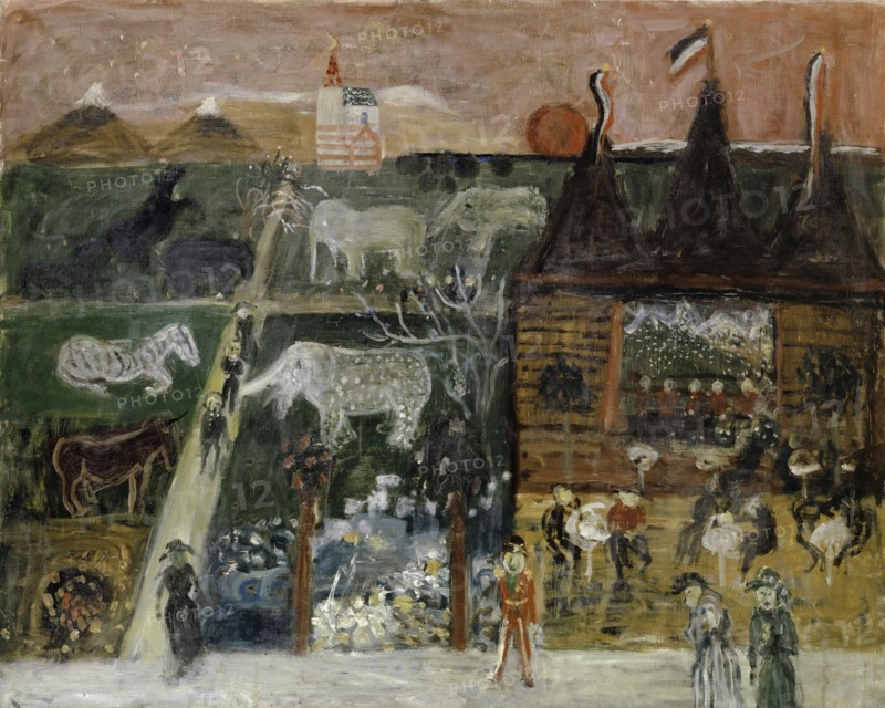 The White Elephants, 1931, oil on canvas, 65 x 81 cm, signed on the reverse: W.K., Wiemken, ., Walter Kurt Wiemken, Basel 1907–1941 bei Castel San Pietro/Tessin