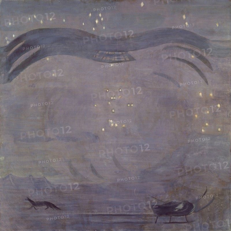 Star Landscape with Hilltop, 1931, oil and tempera on canvas, 100.5 x 101 cm, unmarked, Otto Meyer-Amden, Bern 1885–1933 Zürich