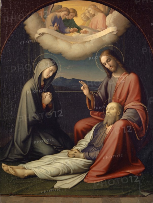 The death of St., Joseph, 1832-1836, oil on canvas, 100.2 x 75.7 cm, unmarked, Friedrich Overbeck, Lübeck 1789–1869 Rom