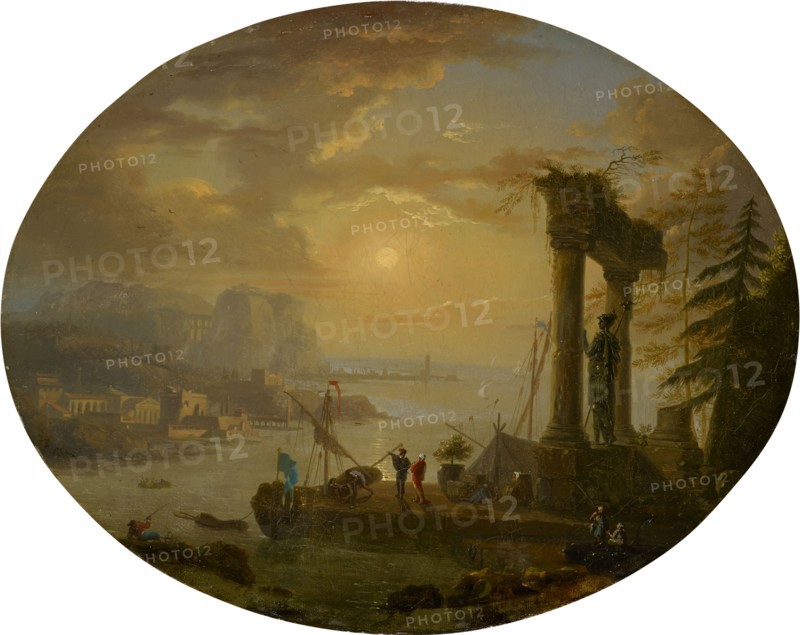 Seaport in the Orient, oil on canvas, 32 x 41 cm, not specified, Jean-Louis de Marne, Brüssel 1752–1829 Paris