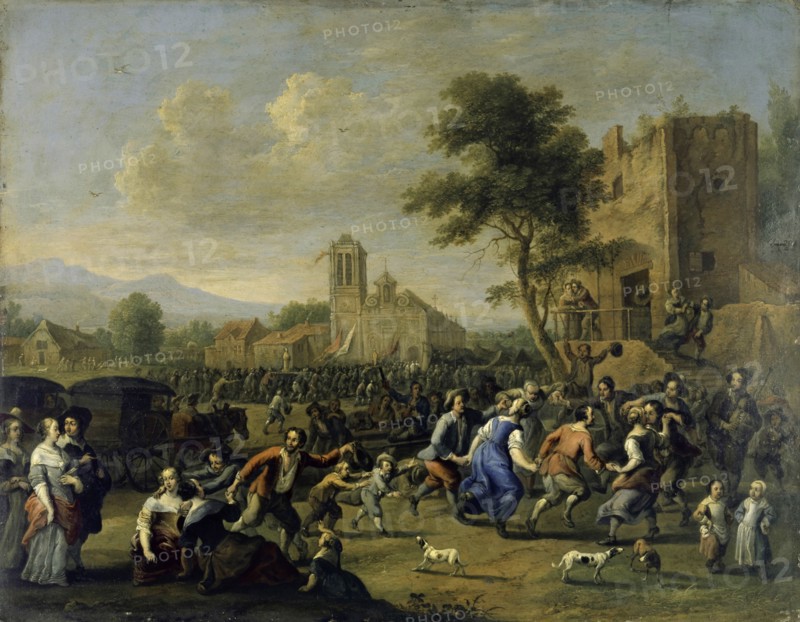 Fair, oil on copper, 38 x 48.5 cm, unmarked, Johannes Lingelbach, (zugeschrieben / attributed to), Frankfurt a. M. 1622–1674 Amsterdam