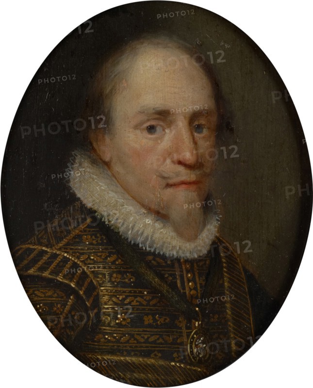 Moritz of Orange (1567-1625), after 1627, oil on oak, 16 x 13 cm, unsigned, Michiel Jansz. van Mierevelt, (Schule / school), Delft 1566–1641 Delft
