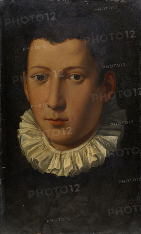 Portrait of a young man, oil on copper, 39.5 x 23 cm, unsigned, Alessandro Allori, (zugeschrieben / attributed to), Florenz 1535–1607 Florenz