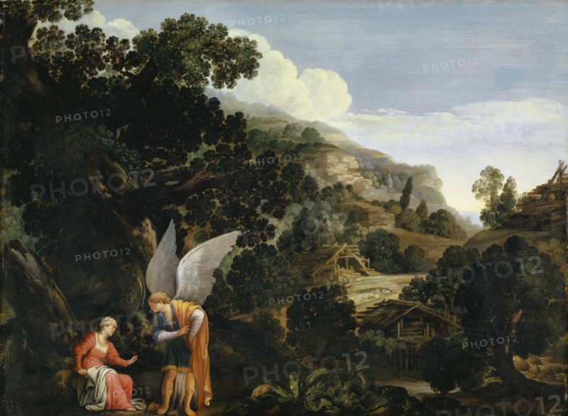 The Annunciation of Samson's Birth to the Woman of Manoah, c. 1610, oil on copper, 40.9 x 55.3 cm, unsigned, Carlo Saraceni, Venedig 1579–1620 Rom