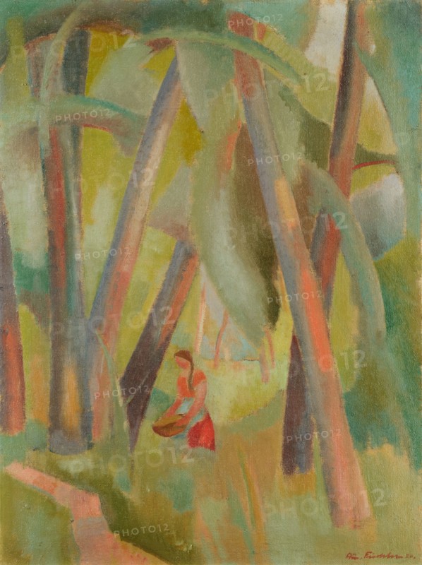 Riverside (Motive an der Birs, Rüti-Hard), 1920, oil on canvas, 74 x 55 cm, signed and dated lower right: Arn., Fiechter 20, Arnold Fiechter, Sissach/Baselland 1879–1943 Basel