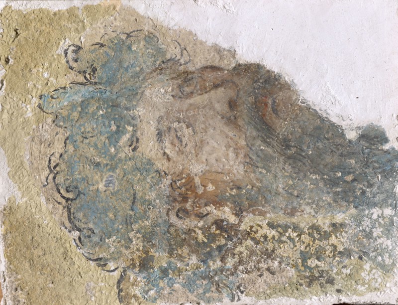 The Smoke, 1477/78, wall painting, 18 x 14 cm, unmarked, Basler Meister, 15. Jh.
