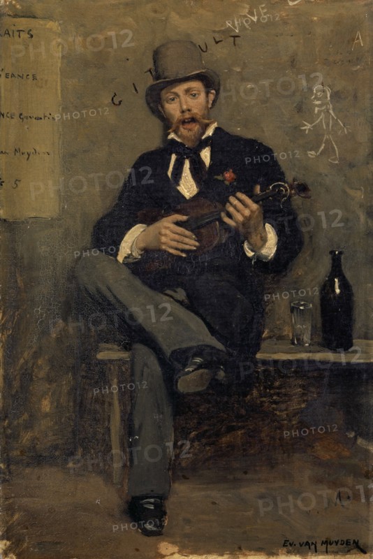 Portrait of Charles Girault, c. 1875, oil on canvas, 39 x 33 cm, signed lower right: EV., VAN MUYDEN, Evert Louis van Muyden, Albano/Laziale bei Rom 1853–1922 Orsay b. Paris