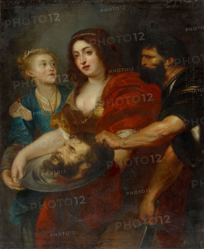 Salome with the head of John the Baptist, 17th cent. (?), Oil on canvas, 134 x 109.5 cm, unmarked, Peter Paul Rubens, (Kopie nach / copy after), Siegen 1577–1640 Antwerpen