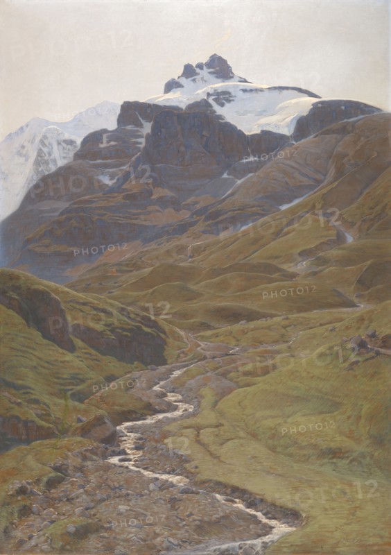 The Wild Woman from the Bundalp, 1894, oil on canvas, 155 x 109 cm, signed lower right: Baud Bovy., Bundalp, Auguste Baud-Bovy, Genf 1848–1899 Davos