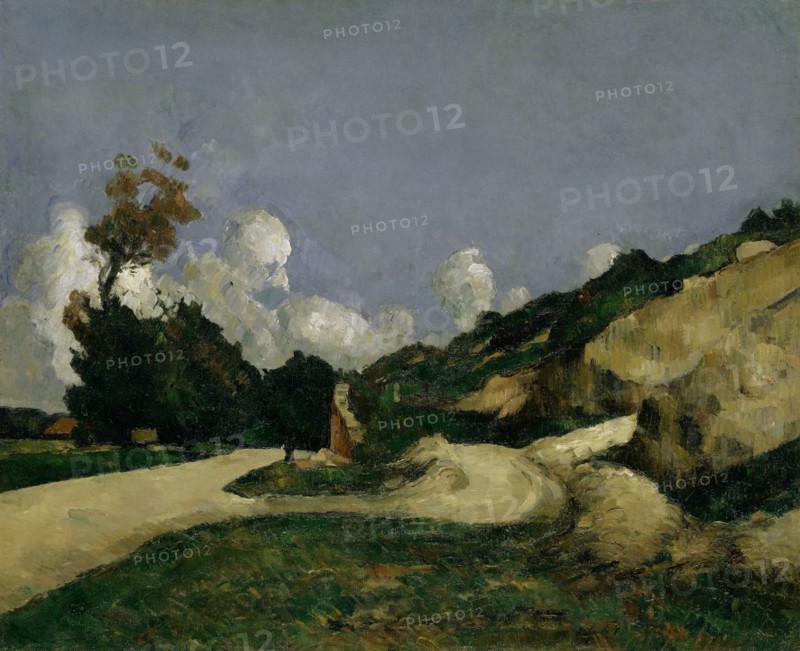 La route, around 1871, oil on canvas, 59.5 x 72.7 cm, unsigned, Paul Cézanne, Aix-en-Provence 1839–1906 Aix-en-Provence