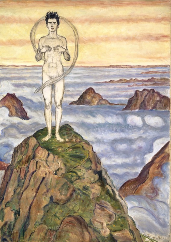 View into the Infinite, c. 1903, oil and pencil on paper on canvas, 64.6 x 45.9 cm, signed lower right: F. Hodler., Ferdinand Hodler, Bern 1853–1918 Genf