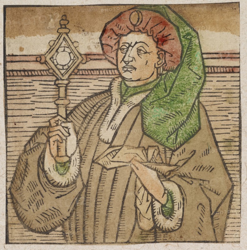 Albumasar (?), C. 1460/70, woodcut, colored (unique), unique, folia: 9.1 x 9 cm, Anonym, Niederlande, 15. Jh.