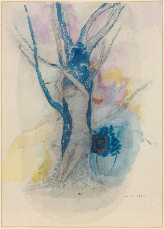Saint Sébastien, 1910, pencil, watercolor, leaf: 24.9 x 17.8 cm, U. r., Signed in black with pen: ODILON REDON, Odilon Redon, Bordeaux 1840–1916 Paris