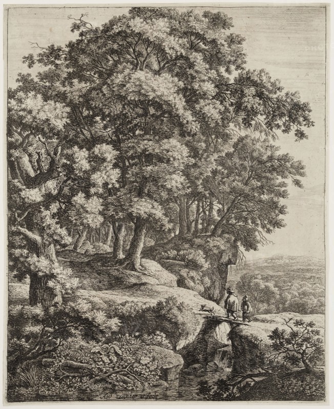 Anthonie Waterloo, Dutch, 1610-1690, The Little Hunchback, 17th century, etching and drypoint printed in black ink on laid paper, Sheet (trimmed within plate mark): 11 1/2 × 9 1/4 inches (29.2 × 23.5 cm)