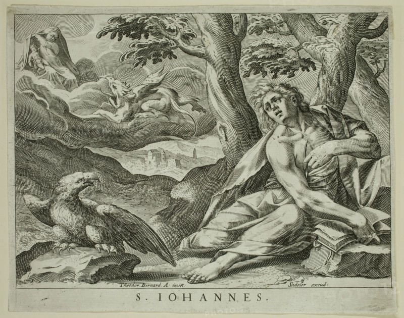 Théodore Bernard, French, 1534-1592, S. Iohannes., between 1534 and 1592, engraving printed in black ink on laid paper, Image: 6 1/2 × 8 3/4 inches (16.5 × 22.2 cm)