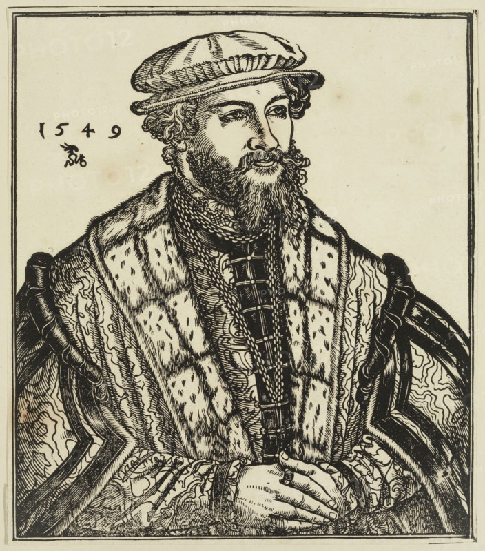 Lucas Cranach the Younger, German, 1515-1586, Dr. Christian Bruck, Called Pontanus, 1549, woodcut printed in black ink on wove paper, Image and sheet: 7 1/8 × 6 1/8 inches (18.1 × 15.6 cm)
