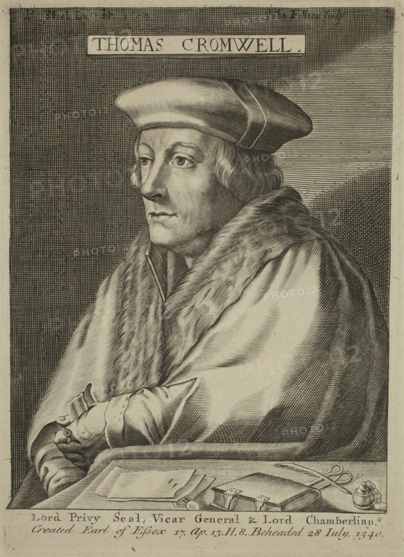 John Fillian, English, died 1680, Thomas Cromwell 1498-1540, 17th century, Engraving printed in black ink on wove paper, Plate: 8 3/8 × 6 inches (21.3 × 15.2 cm)