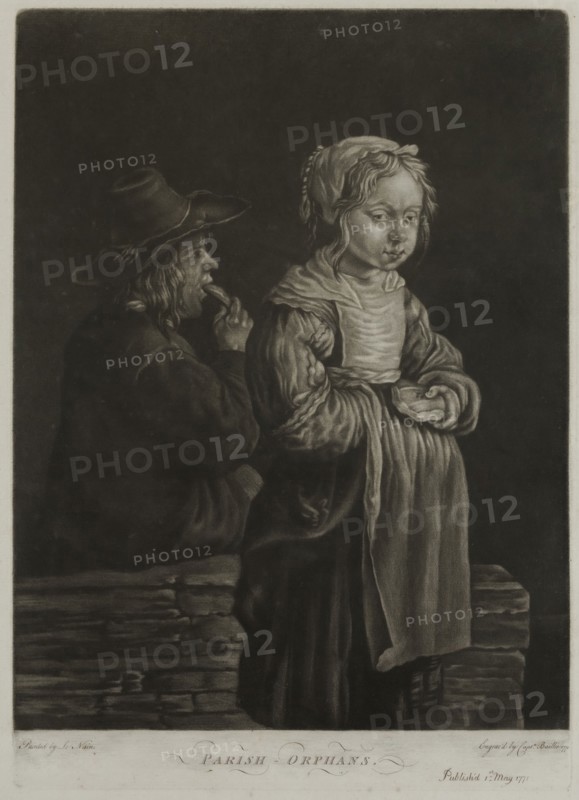William Baillie, English, 1723-1810, Parish Orphans, 1770, Mezzotint printed in black ink on laid paper, Plate: 14 × 10 inches (35.6 × 25.4 cm)