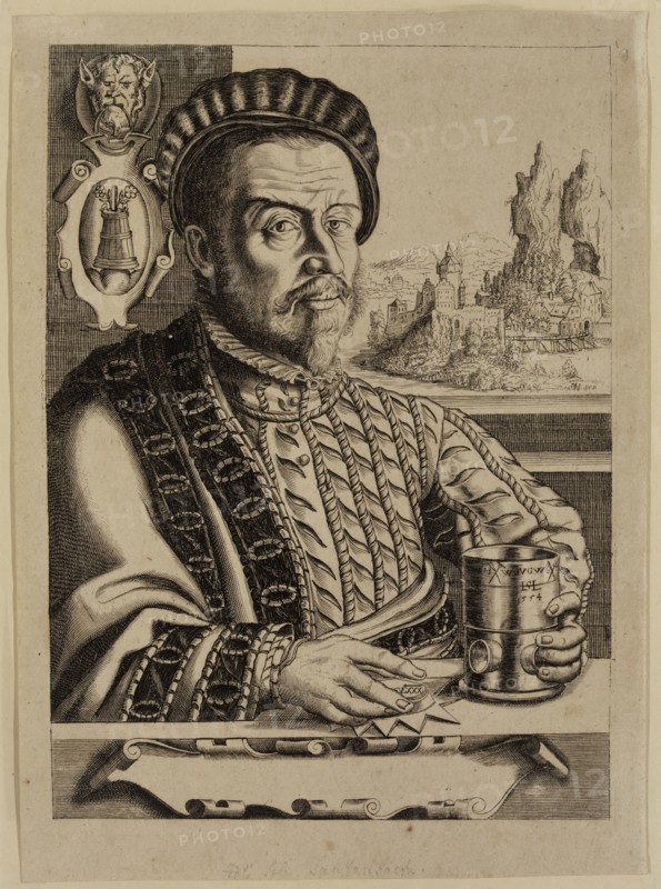 after Hans Sebald Lautensack, German, 1524-1560, Ulrich Schwaiger, 1554, engraving and etching printed in black ink on laid paper, Plate: 8 1/4 × 6 inches (21 × 15.2 cm)
