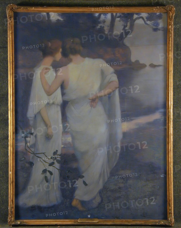 Maurice Chabas, French, 1863-1947, Serenity, c. 1911, oil on canvas, Unframed: 63 3/4 × 47 1/2 inches (161.9 × 120.7 cm)