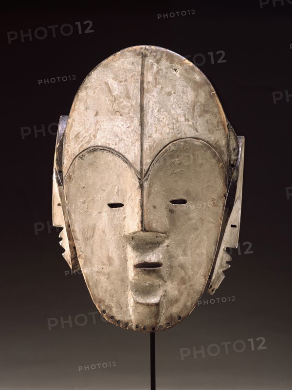 Fang, African, Mask, 19th Century, Wood, kaolin, Overall: 14 × 10 × 12 1/4 inches (35.6 × 25.4 × 31.1 cm)