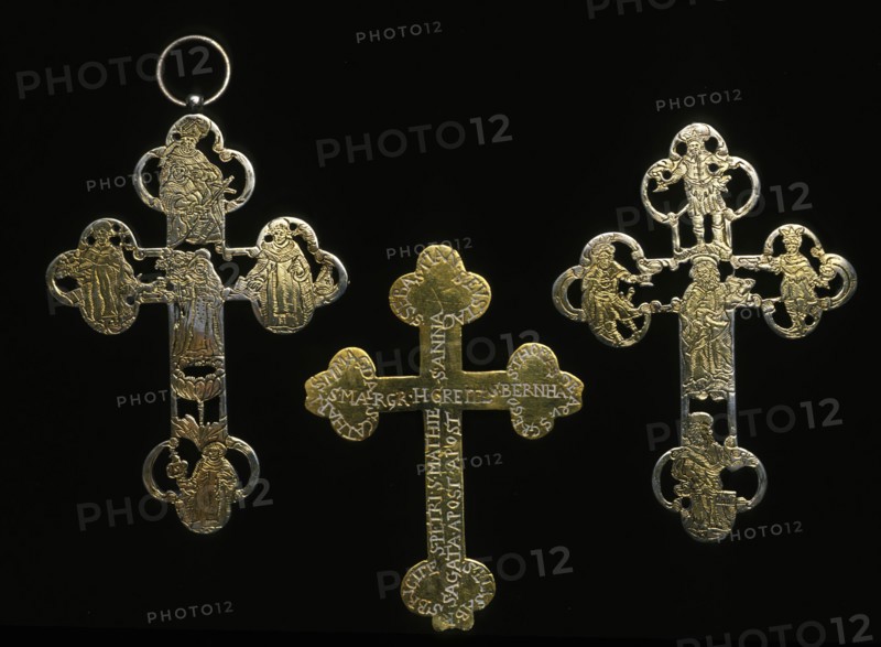 Reliquary Front, 1600/1630, Engraved silver gilt, 3 1/2 x 2 7/8 in.