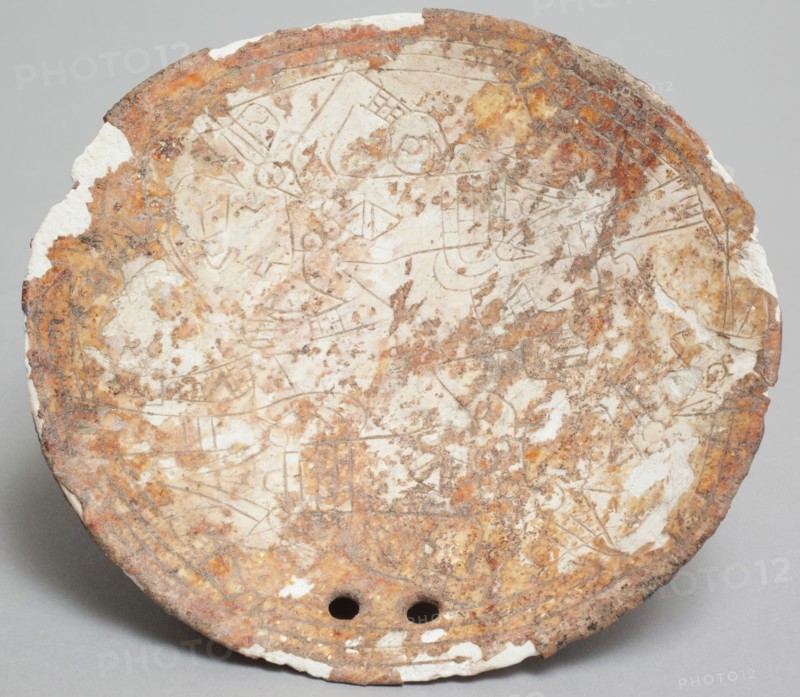 Caddoan, Native American, Gorget, between 1200 and 1350, Shell, Overall: 4 1/8 inches (10.5 cm)