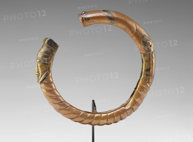 Mande, African, Bracelet, 15th Century, Copper with brass, 15/16 x 5 11/16 in. diam. ( 2.4 x 14.5 cm)