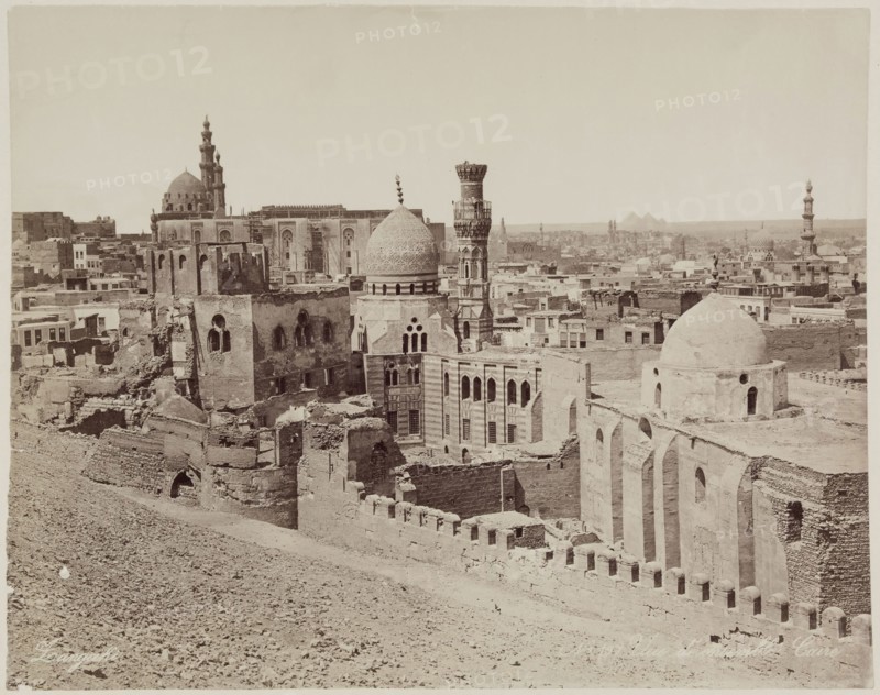 Zangaki, Greek, active 1860-1889, Panoramic View of Cairo Looking toward Giza, 19th century, albumen print