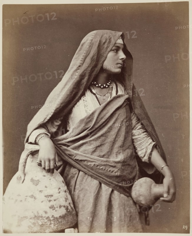 Carlo Naya, Italian, 1816-1882, Egyptian Woman, 1876, 1876, albumen print