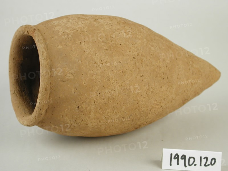 Egyptian, Red Ware Jar, between 3300 and 3100 BCE, Terracotta, Overall: 8 5/8 × 4 1/2 inches (21.9 × 11.4 cm)