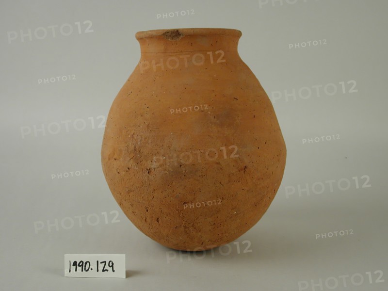 Egyptian, Ovoid Jar, between 2040 and 1640 BCE, Terracotta, Overall: 7 7/8 × 6 3/4 inches (20 × 17.1 cm)
