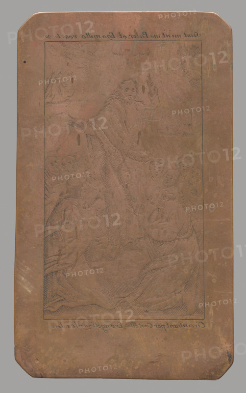 The Sending of the Apostles (Bible), before 1820; graphic print/graphic plate; subject: biblical scenes, Jesus Christ; maker: Konstanty Tyszkiewicz (1806–1868), graphic artist; dimensions: height 12.6 cm, width 7.4 cm.