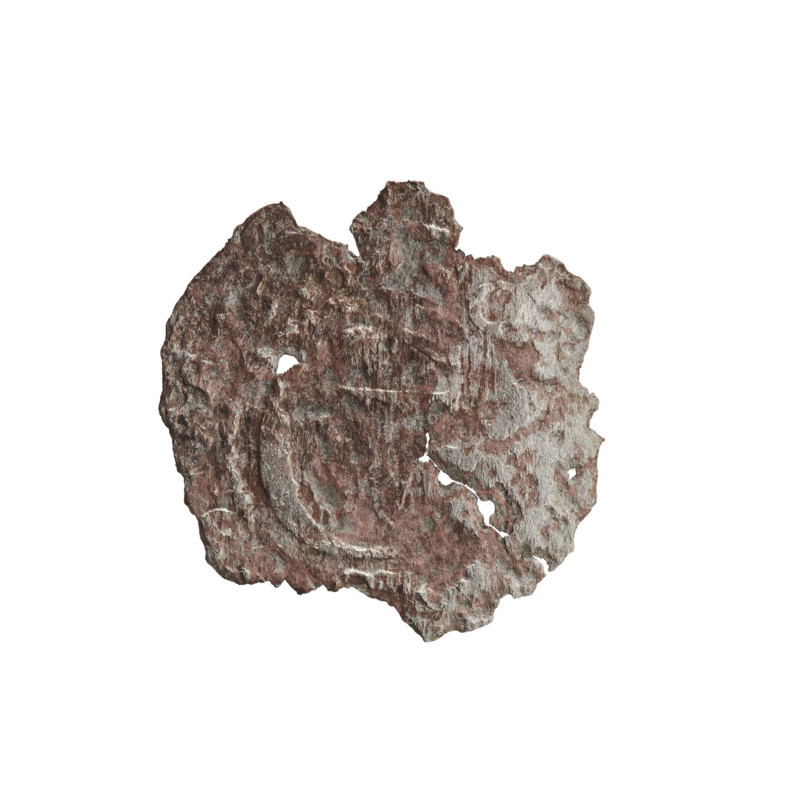 szelag, Obv. Prussian eagle, on its chest the crowned letter S; rim inscription beginning with a heart — the hallmark ORG.WI, L. Rw.; monogram composed of the letters GW; reverse rim inscription beginning with a rosette, divided by the Hohenzollern coat of arms: SO, SIAE, 628, 1628. George William Hohenzollern (Elector of Brandenburg; Prince of Prussia; 1620–1640). Ducal Prussia (1525–1701), Königsberg. Coin: diameter 16.9 mm, weight 0.22 g, axis 0°.