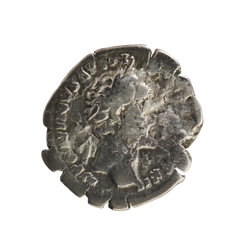 denarius, Antoninus Pius (86–161; Roman emperor 138–161) — obverse: ANTONINVS AVG PI, emperor's head in a laurel wreath facing right; pearl border. Reverse: ORTVNA PSECVENS, Fortuna facing left holding a patera and rudder in her right hand and a cornucopia in her left; under the line OS IIII. 158–159 CE, Roman Empire (27 BC–476), Rome; coin, weight 2.98 g, axis 180°.