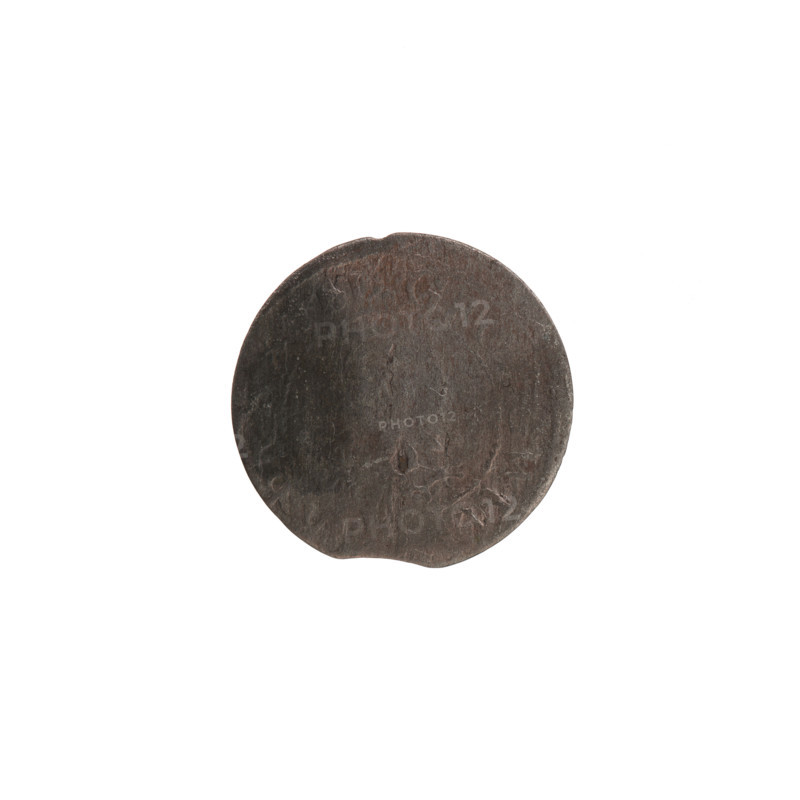 szelag, the hoard from Wislica (numism.), George William Hohenzollern (Elector of Brandenburg; Duke of Prussia; 1620–1640), eagles, Hohenzollern (coat of arms), rosettes. Obverse: outline of an eagle; on the rim between the borders an inscription beginning with a heart - the hallmark GEO, WIL. Reverse: monogram composed of the letters GW; in the rim between the borders an inscription beginning with a rosette, divided by the Hohenzollern coat of arms SOLI, VS.PR - VSSIAE. 1628. Ducal Prussia (1525–1701), Königsberg. Coin: diameter 16.9 mm, weight 0.65 g, axis 0 degrees.