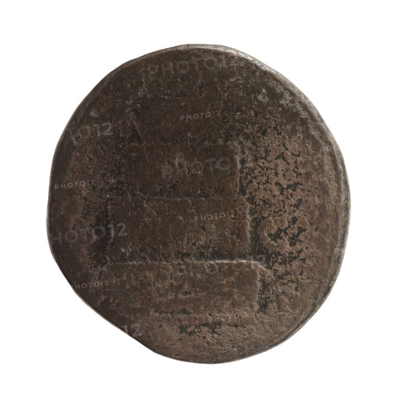 Sestertius, Marcus Aurelius (121–180, Roman emperor 161–180), posthumously issued; issuer: Commodus (161–192, Roman emperor 177–192). Obverse: Head of Marcus Aurelius bare, facing right, legend around. Reverse: Funeral pyre with four tiers topped by a quadriga in which the emperor stands; legend all around, in SC fields. After 180, Roman Empire (27 BC–476), Rome. Coin: diameter 26.5–27.0 mm, weight 20.79 g, axis 180°.